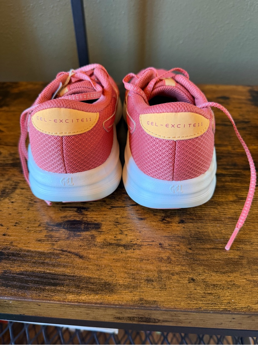 Asics Girls Gel-excite11 Pink Athletic Sneakers - Picture 4 of 6